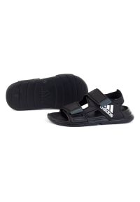 Adidas - Sandały adidas Altaswim C Jr GV7802 czarne. Kolor: czarny. Materiał: syntetyk. Sezon: lato
