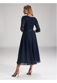 Swing Sukienka koktajlowa 5AE29100 Granatowy Regular Fit. Kolor: niebieski. Materiał: syntetyk. Styl: wizytowy #5
