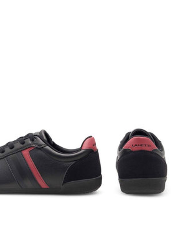 Lanetti Sneakersy MP07-01458-02 Czarny. Kolor: czarny