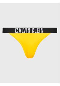 Calvin Klein Swimwear Dół od bikini Intense Power KW0KW01727 Żółty. Kolor: żółty. Materiał: syntetyk #5