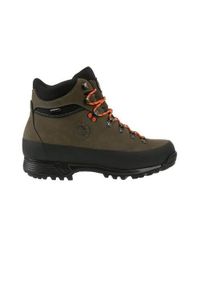 LOMER - Buty trekkingowe męskie Lomer Bormio Pro Stx. Wysokość cholewki: za kostkę. Zapięcie: sznurówki. Kolor: zielony. Materiał: guma, syntetyk, skóra, materiał. Szerokość cholewki: normalna. Sport: turystyka piesza