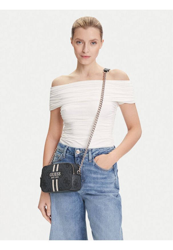 Guess Torebka HWOS96 72140 Czarny. Kolor: czarny. Materiał: skórzane