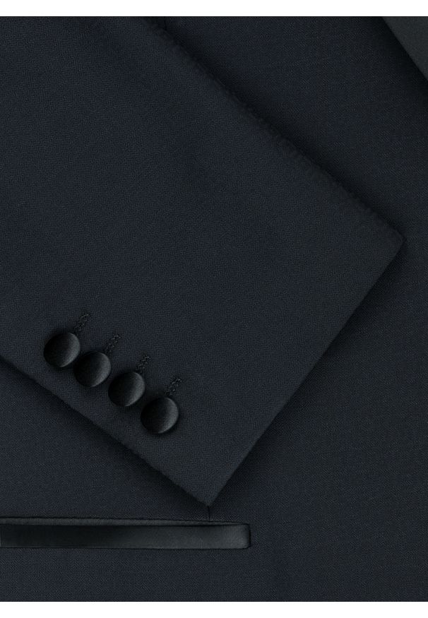 Pako Lorente - PAKO LORENTE – Czarna marynarka smokingowa. Okazja: na wesele, na ślub cywilny. Kolor: czarny