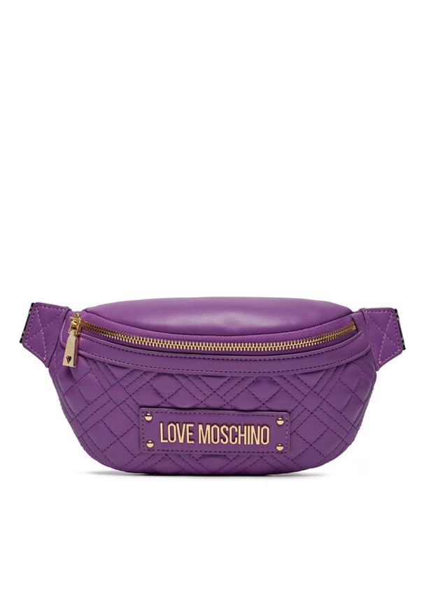 Love Moschino - LOVE MOSCHINO Saszetka nerka JC4003PP1ILA0650 Fioletowy. Kolor: fioletowy. Materiał: skóra