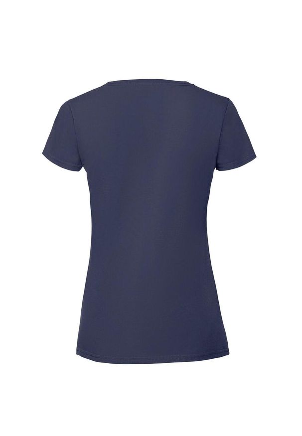 FRUIT OF THE LOOM - Koszulka Damska Iconic 195 Premium Ringspun Cotton T-shirt. Kolor: niebieski. Sport: turystyka piesza