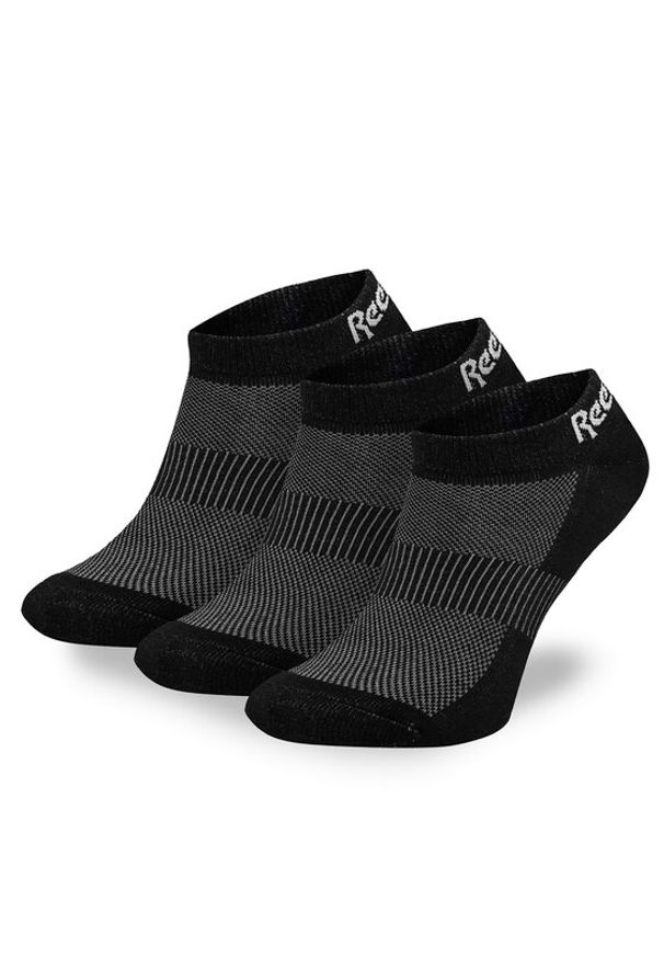 Reebok Skarpety krótkie R0356-SS24 (3-pack) Czarny. Kolor: czarny. Materiał: syntetyk