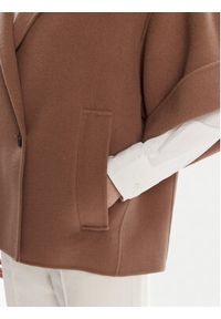 Weekend Max Mara Płaszcz wełniany Pera 2525086021 Brązowy Regular Fit. Kolor: brązowy. Materiał: wełna #3