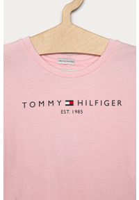 TOMMY HILFIGER - Tommy Hilfiger - T-shirt dziecięcy 74-176 cm. Okazja: na co dzień. Kolor: różowy. Materiał: bawełna, dzianina. Wzór: nadruk. Styl: casual #3