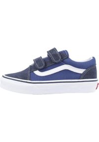 Vans - Kapcie VANS OLD SKOOL V Niebieski. Okazja: na co dzień. Kolor: niebieski. Materiał: tkanina. Model: Vans Old Skool