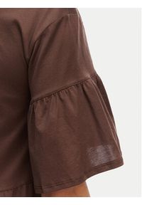 Weekend Max Mara Sukienka codzienna Saggina 2615621042 Brązowy ciemny Regular Fit. Okazja: na co dzień. Kolor: brązowy. Materiał: bawełna. Typ sukienki: proste. Styl: casual #4