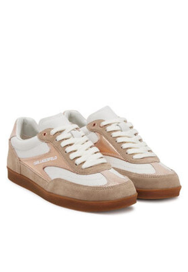 Karl Lagerfeld - KARL LAGERFELD Sneakersy KL63855 Różowy. Kolor: różowy. Materiał: zamsz, skóra