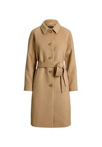 Lauren Ralph Lauren - LAUREN RALPH LAUREN Płaszcz wełniany 297P04140002 Beżowy Regular Fit. Kolor: beżowy. Materiał: syntetyk #3