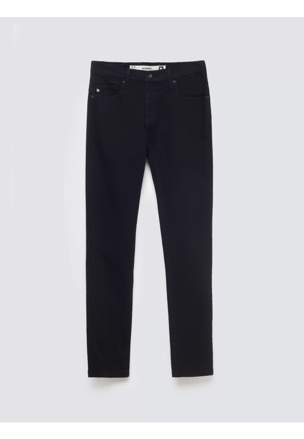 Big-Star - Jeansy męskie skinny czarne Jeffray 915. Stan: obniżony. Kolor: czarny. Styl: elegancki