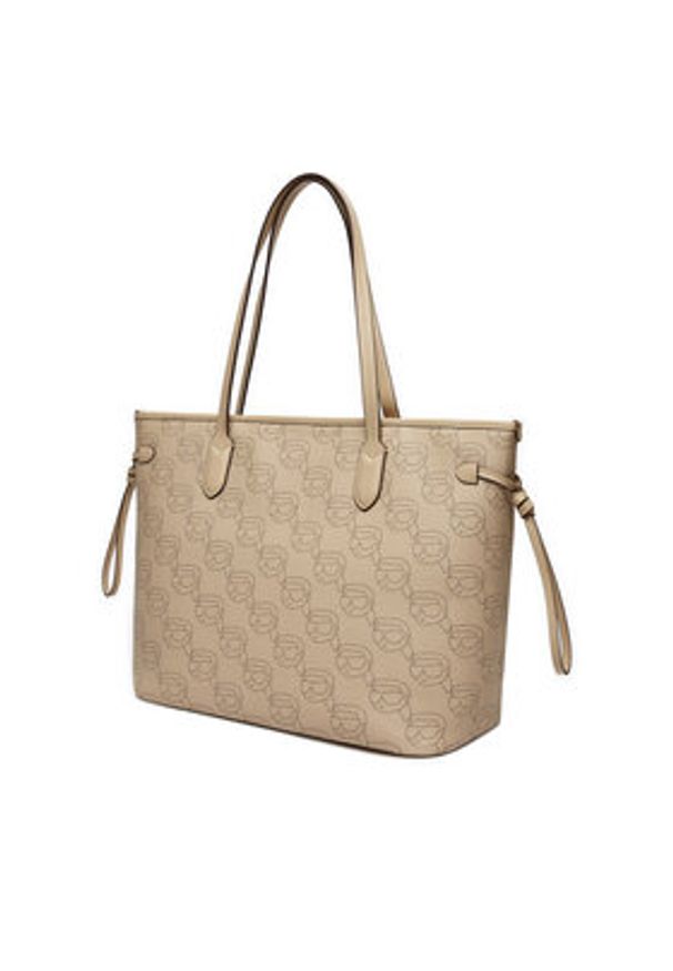 Karl Lagerfeld - KARL LAGERFELD Torebka A1W30389 Beżowy. Kolor: beżowy. Materiał: skórzane