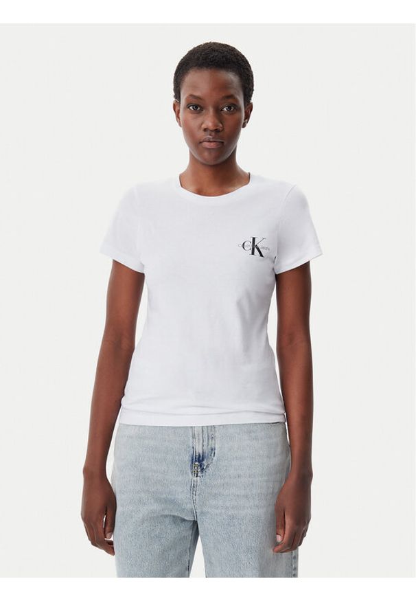 Calvin Klein Jeans Komplet 2 t-shirtów J20J219734 Kolorowy Slim Fit. Materiał: bawełna. Wzór: kolorowy