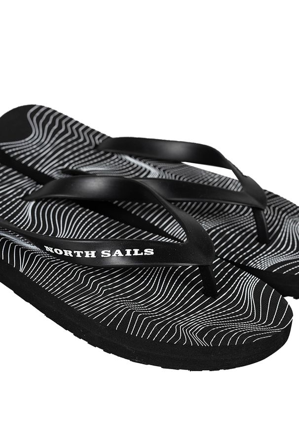 North Sails Japonki "Sandy" | OPTICAL 081 | Sandy | Mężczyzna | Czarny, Biały. Kolor: czarny, biały, wielokolorowy. Materiał: materiał, syntetyk. Wzór: aplikacja