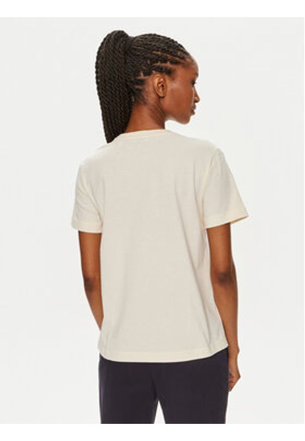 GANT - Gant T-Shirt Tonal Shield 4200262 Beżowy Regular Fit. Kolor: beżowy. Materiał: bawełna