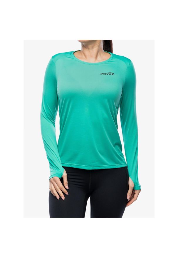 Bluza szybkoschnąca damska Inov-8 Performance Long Sleeve. Kolor: zielony. Długość rękawa: długi rękaw