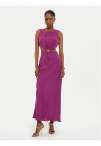 ViCOLO Sukienka letnia TB2881 Fioletowy Regular Fit. Kolor: fioletowy. Materiał: wiskoza. Sezon: lato #1