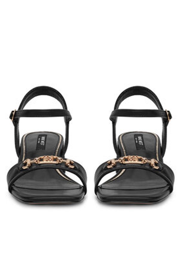 Nine West Sandały R23SS00452 Czarny. Kolor: czarny. Materiał: materiał, syntetyk