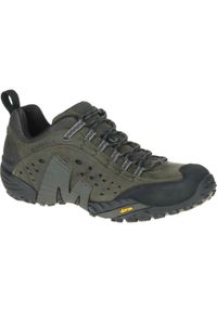 Buty Trekkingowe Męskie Merrell Intercept. Okazja: na co dzień. Kolor: szary. Materiał: skóra