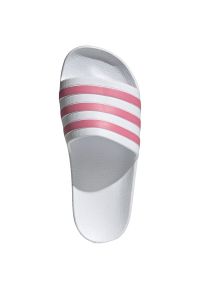 Adidas - Klapki adidas Adilette Aqua W GZ5237 białe. Kolor: biały. Materiał: syntetyk. Sezon: lato. Styl: wakacyjny #4