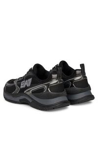 EA7 Emporio Armani Sneakersy X8X249 XK446 N543 Czarny. Kolor: czarny. Materiał: skóra