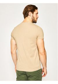 TOMMY HILFIGER - Tommy Hilfiger T-Shirt Strech MW0MW10800 Brązowy Slim Fit. Kolor: brązowy. Materiał: bawełna #5