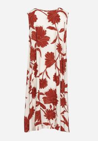 Born2be - Bordowa Sukienka z Wiskozy z Wzorem w Kwiaty Bez Rękawów Orrulene. Okazja: na co dzień. Kolor: czerwony. Materiał: wiskoza. Długość rękawa: bez rękawów. Wzór: kwiaty. Sezon: wiosna, lato. Styl: klasyczny, casual #7