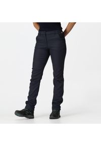 Regatta - Damskie spodnie Fenton granatowe. Kolor: niebieski. Materiał: elastan, poliester