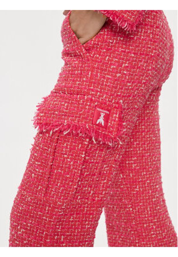 Patrizia Pepe Spodnie materiałowe 8P0601/A376-F592 Różowy Flare Fit. Kolor: różowy. Materiał: bawełna