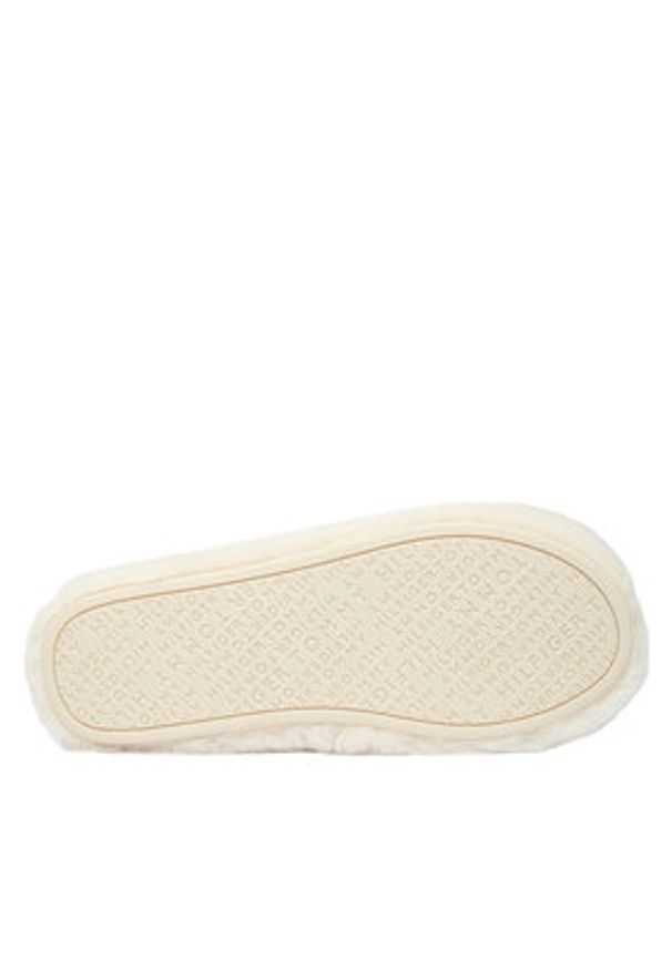 TOMMY HILFIGER - Tommy Hilfiger Kapcie Hilfiger Fur Slipper FW0FW08854 Biały. Kolor: biały. Materiał: materiał