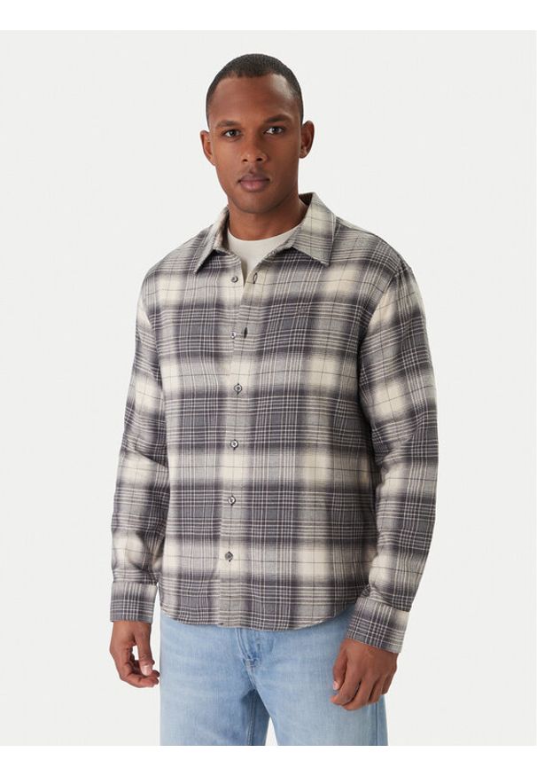 Calvin Klein Jeans Koszula Easy LV04RD105G Beżowy Regular Fit. Kolor: beżowy. Materiał: bawełna