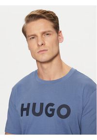 Hugo - HUGO T-Shirt Dulivio 50467556 Niebieski Regular Fit. Kolor: niebieski. Materiał: bawełna #3