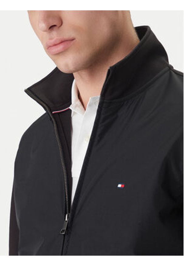 TOMMY HILFIGER - Tommy Hilfiger Bluza Essential MW0MW41758 Czarny Regular Fit. Kolor: czarny. Materiał: bawełna