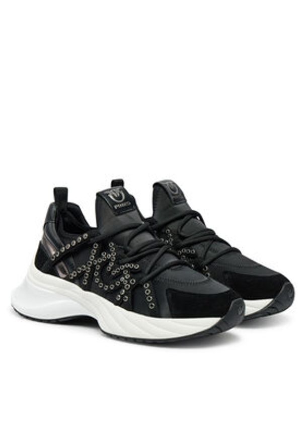 Pinko - PINKO Sneakersy Ariel 16 SS0085T029 Czarny. Kolor: czarny. Materiał: skóra, zamsz