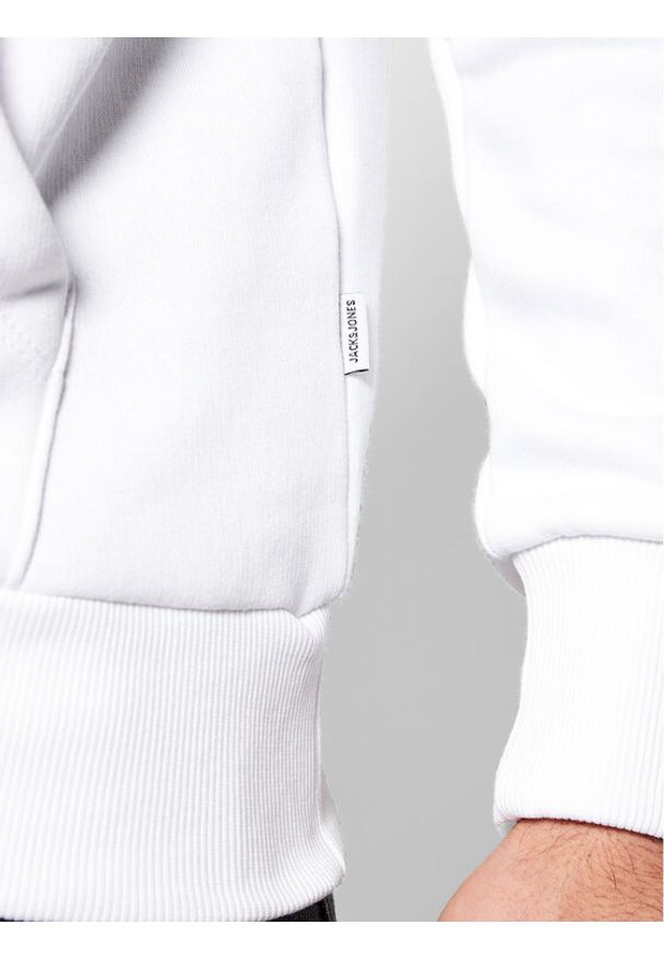 Jack & Jones Bluza Corp Old Logo 12137054 Biały Regular Fit. Kolor: biały. Materiał: bawełna