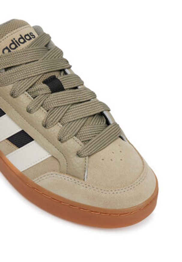 Adidas - adidas Sneakersy Grand Court Alpha HQ7361 Beżowy. Kolor: beżowy. Materiał: zamsz, skóra