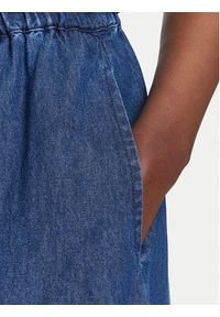 Pieces Spódnica jeansowa Tenim 17157939 Granatowy Regular Fit. Kolor: niebieski. Materiał: bawełna