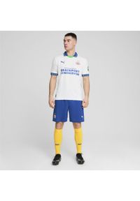 Puma - Męskie szorty PSV Eindhoven PUMA Cobalt Glaze White Blue. Kolor: niebieski, wielokolorowy, biały