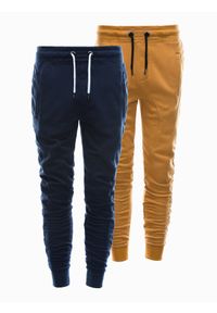 Ombre Clothing - Zestaw spodni męskich dresowych - 2-pak mix Z39 V4 - XXL. Kolor: niebieski. Materiał: dresówka #1