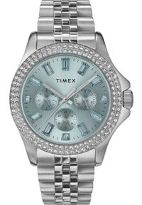 Zegarek Timex Zegarek damski Timex TW2V79600 CYRKONIE srebrny. Kolor: srebrny #1