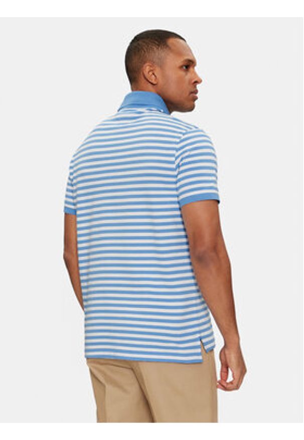 TOMMY HILFIGER - Tommy Hilfiger Polo 1985 MW0MW17770 Niebieski Regular Fit. Typ kołnierza: polo. Kolor: niebieski. Materiał: bawełna