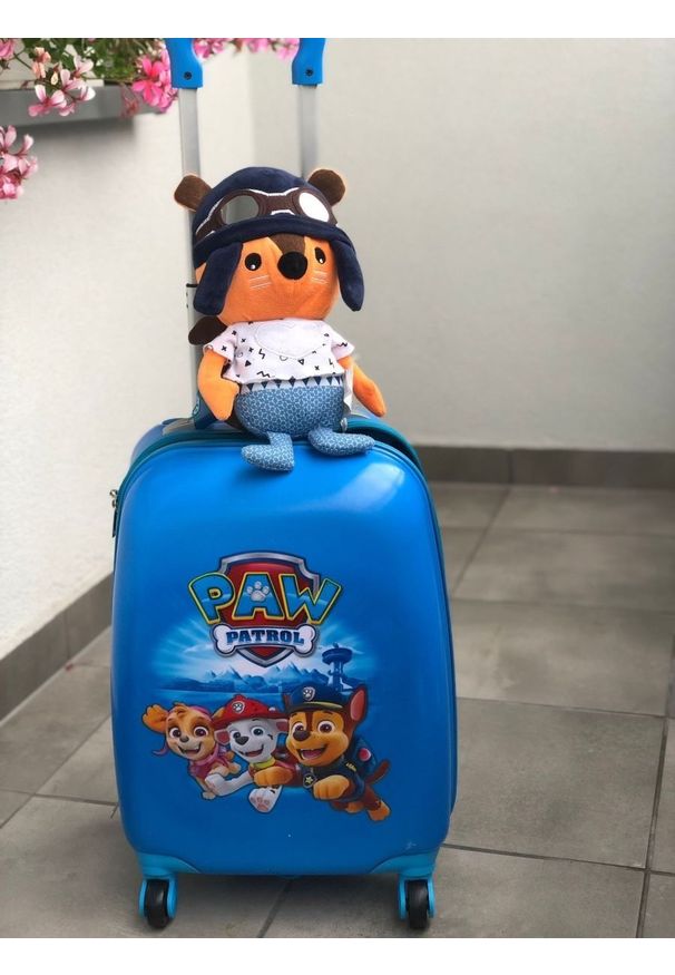 Nickelodeon Psi Patrol na kółkach - niebieska duża. Kolor: niebieski. Materiał: materiał. Styl: wakacyjny