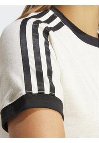 Adidas - adidas T-Shirt 3-Stripes IR8104 Biały Slim Fit. Kolor: biały. Materiał: bawełna #3