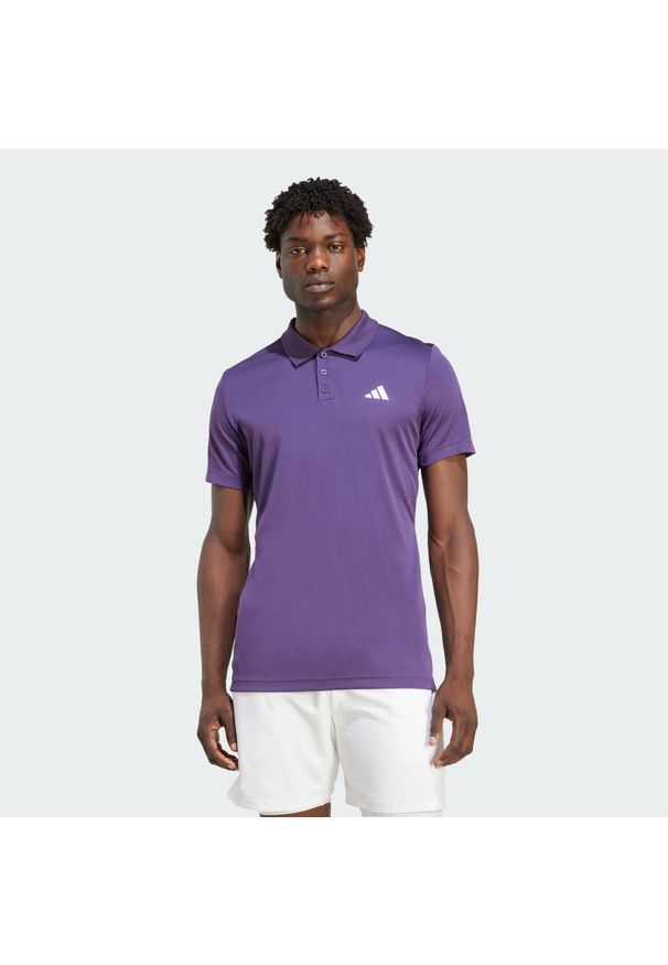 Adidas - Koszulka Tennis Climacool FreeLift Polo. Typ kołnierza: polo. Kolor: fioletowy. Technologia: ClimaCool (Adidas). Sport: tenis