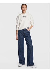 Tommy Jeans Bluza DW0DW14852 Biały Regular Fit. Kolor: biały. Materiał: bawełna, syntetyk