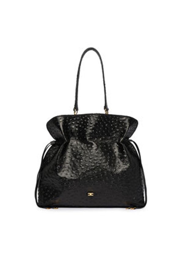 Elisabetta Franchi Torebka BS-02N-62E2-V1000 Czarny. Kolor: czarny. Materiał: skórzane