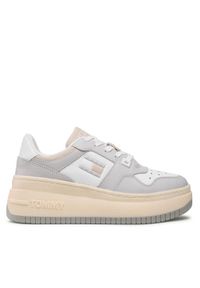 Tommy Jeans Sneakersy Basket Wmn Plat. EN0EN02025 Szary. Kolor: szary. Materiał: skóra