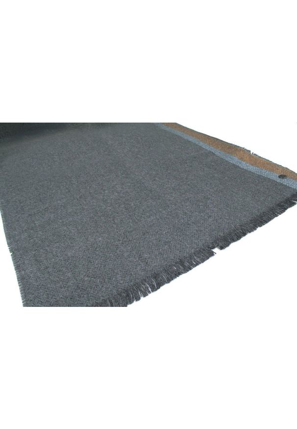 Szalik Męski - V. Fraas - Cashmink - Popiel, Pasy. Materiał: syntetyk, tkanina, materiał, poliakryl, wełna. Wzór: prążki, paski. Sezon: lato